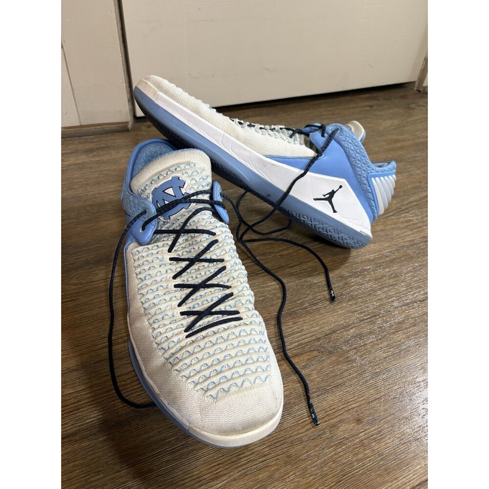 Promo Air Jordan XXXII 32 Low White UNC Valor Blue Navy Size 15 819493-PC